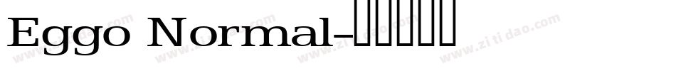 Eggo Normal字体转换